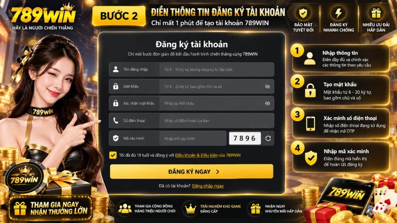 Điền đầy đủ thông tin vào biểu mẫu